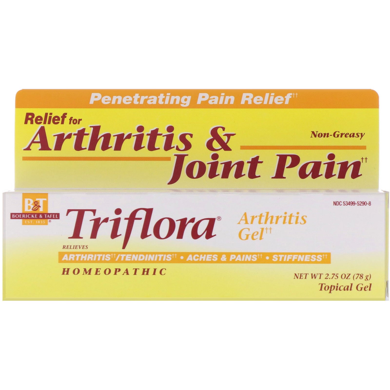 Boericke & Tafel, Triflora Arthritis Gel, 2.75 oz (78 g)