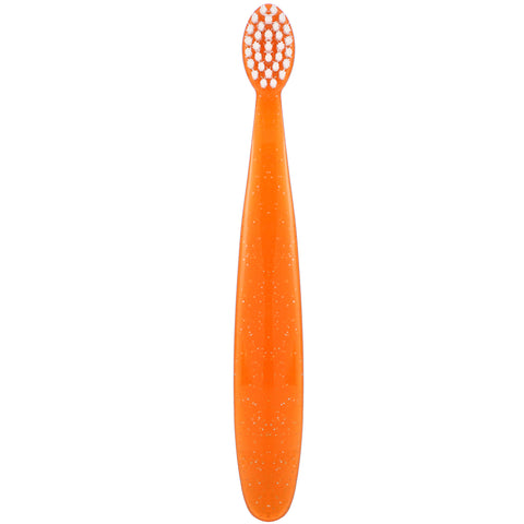 RADIUS, Totz Toothbrush, 18 + Months, Extra Soft, Orange Sparkle, 1 Toothbrush