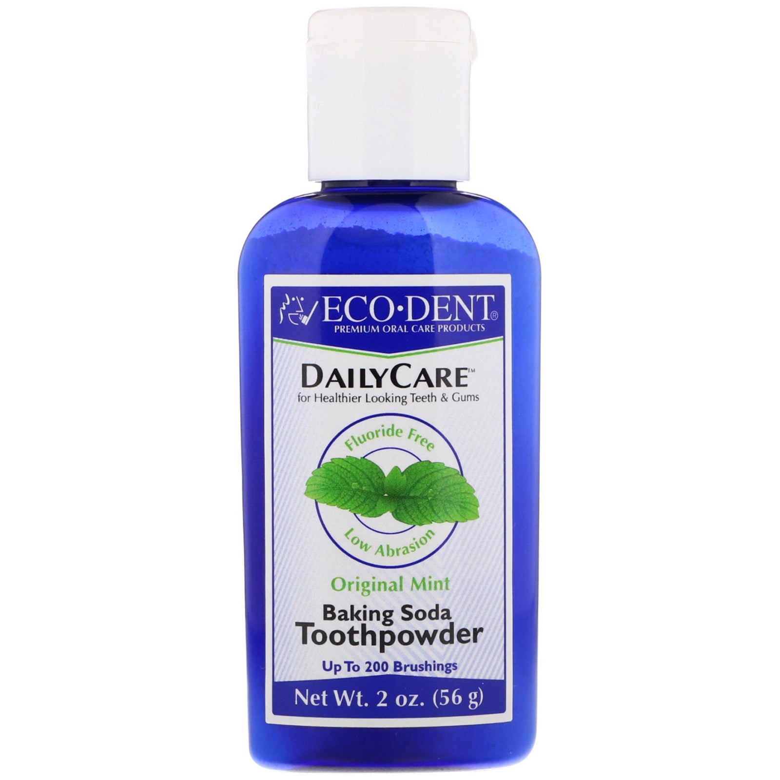 Eco-Dent, Daily Care, Baking Soda Toothpowder, Original Mint, 2 oz (56 g)