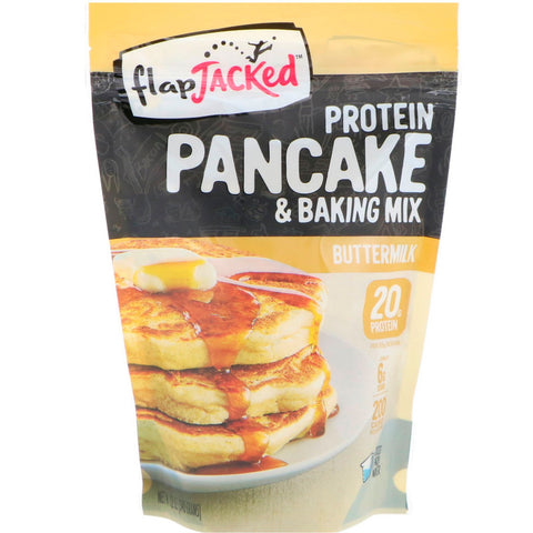 FlapJacked, Protein Pancake and Baking Mix, Buttermilk, 12 oz (340 g)