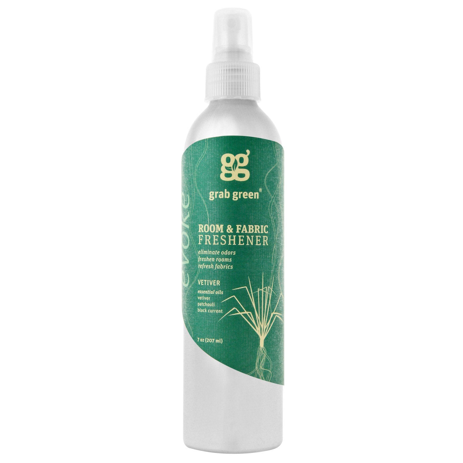 Grab Green, Room & Fabric Freshener, Vetiver, 7 oz (207 ml)