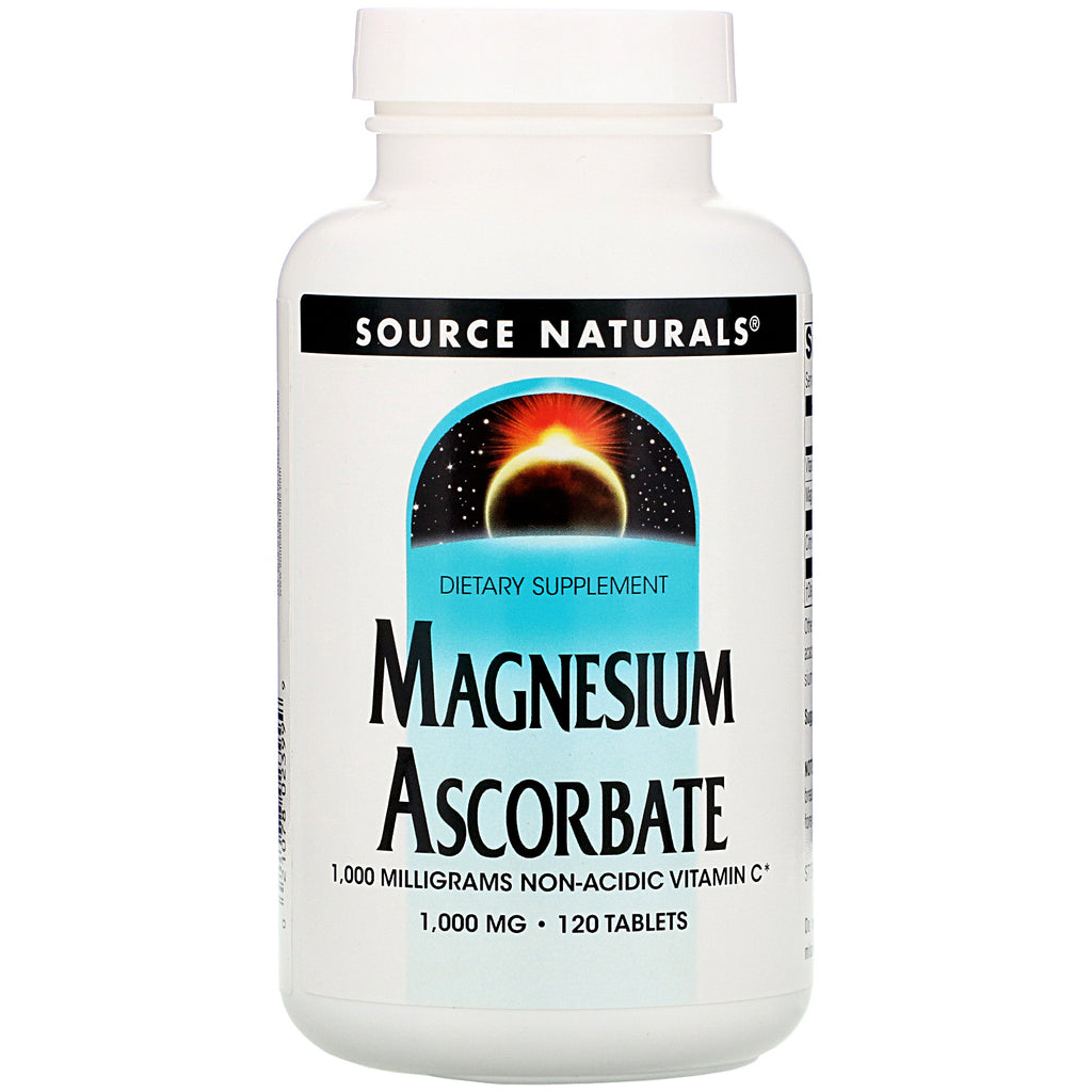 Source Naturals, Magnesium Ascorbate, 1000 mg, 120 Tablets