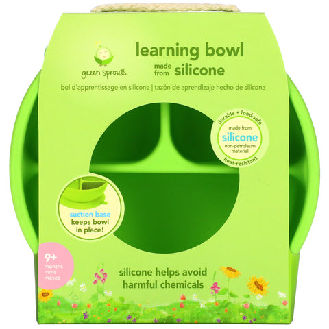 Green Sprouts, Learning Bowl, 9+ Months, Green, 1 Bowl