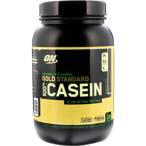 Optimum Nutrition, Gold Standard 100% Casein, Naturally Flavored, Chocolate Creme, 2 lbs (907 g)