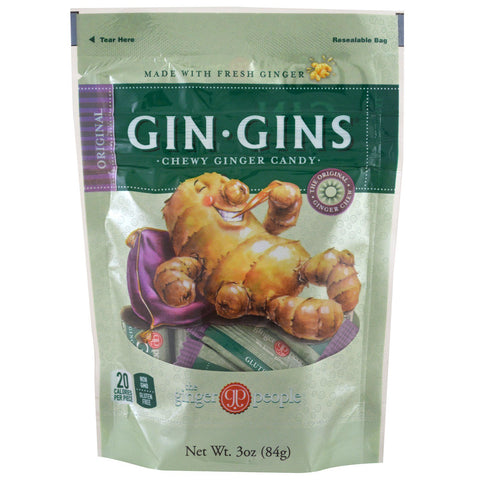The Ginger People, Gin·Gins, Chewy Ginger Candy, Original, 3 oz (84 g)