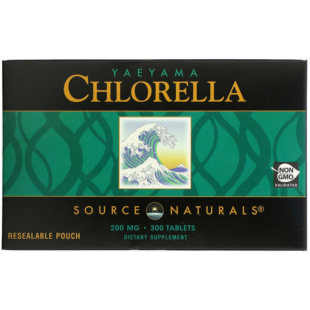 Source Naturals, Yaeyama Chlorella, 200 mg, 300 Tablets