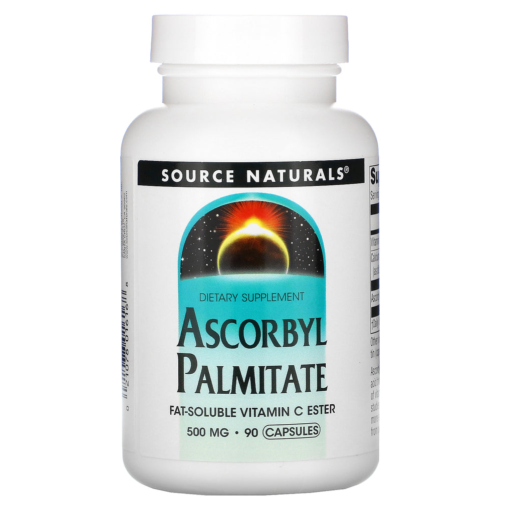 Source Naturals, Ascorbyl Palmitate, 500 mg, 90 Capsules