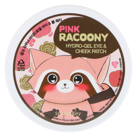 Secret Key, Pink Racoony Hydro Gel Eye & Cheek Patch, 60 Patches