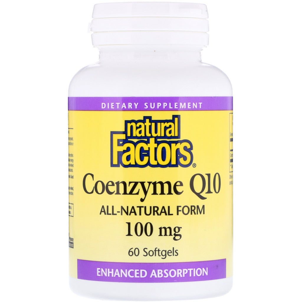 Natural Factors, Coenzyme Q10, 100 mg, 60 Softgels