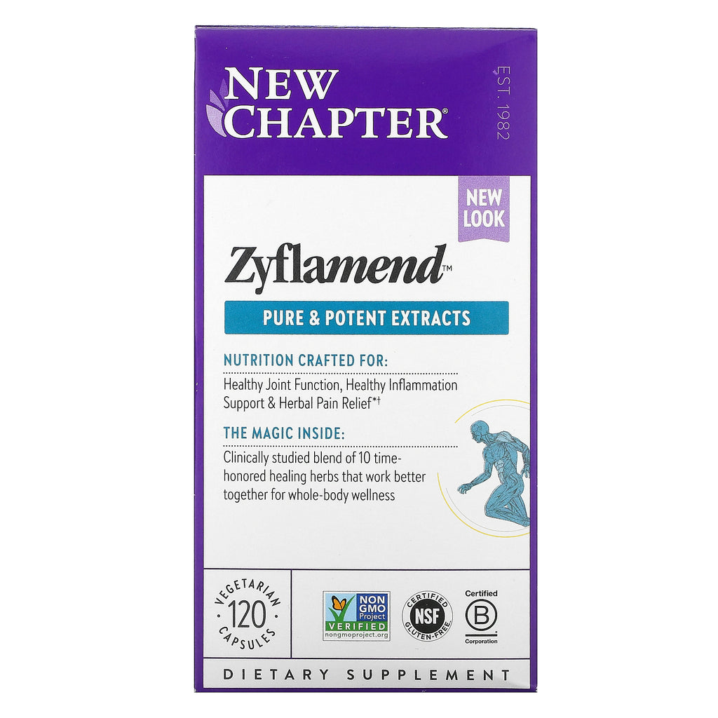 New Chapter, Zyflamend Pure and Potent Extracts, 120 Vegetarian Capsules