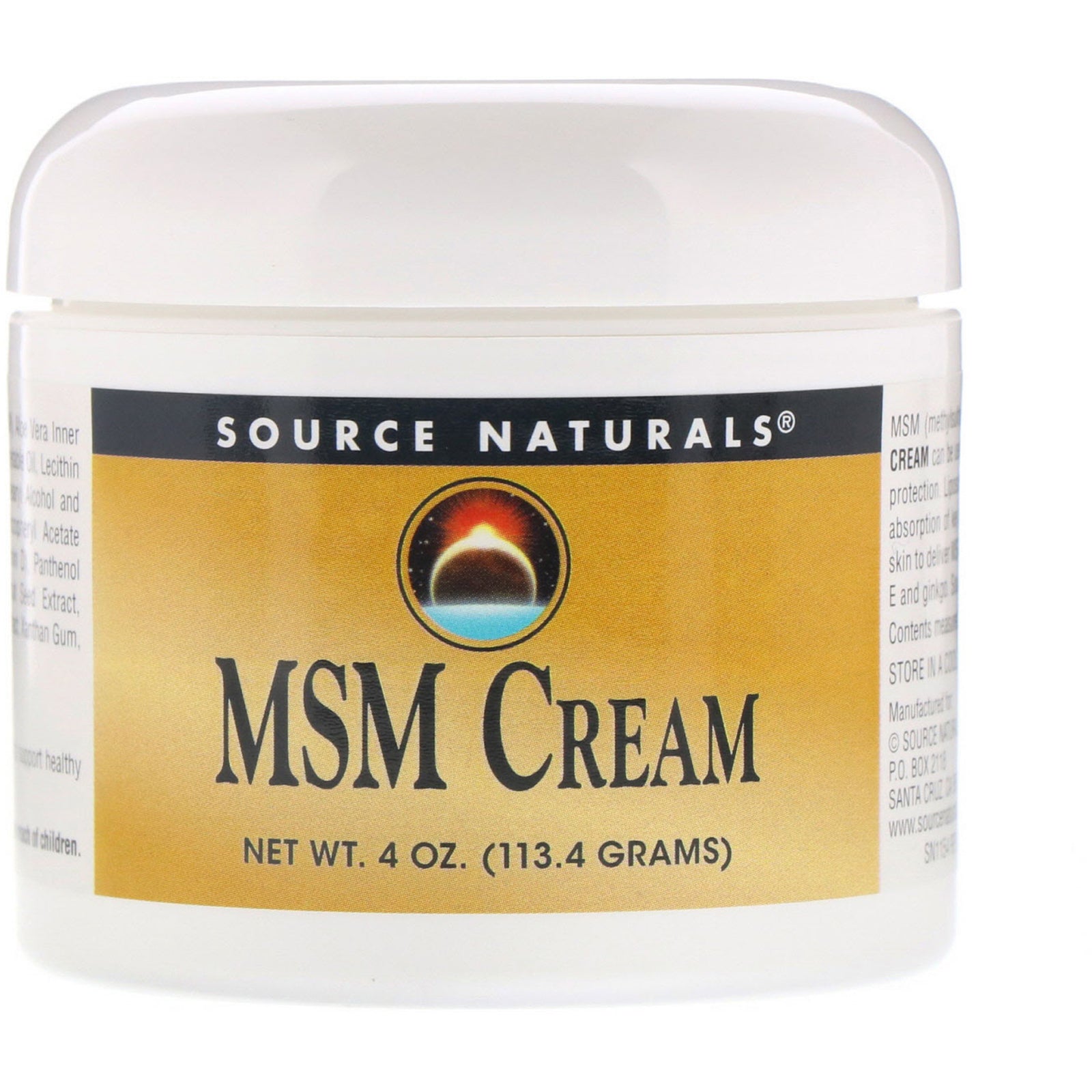 Source Naturals, MSM Cream, 4 oz (113.4 g)