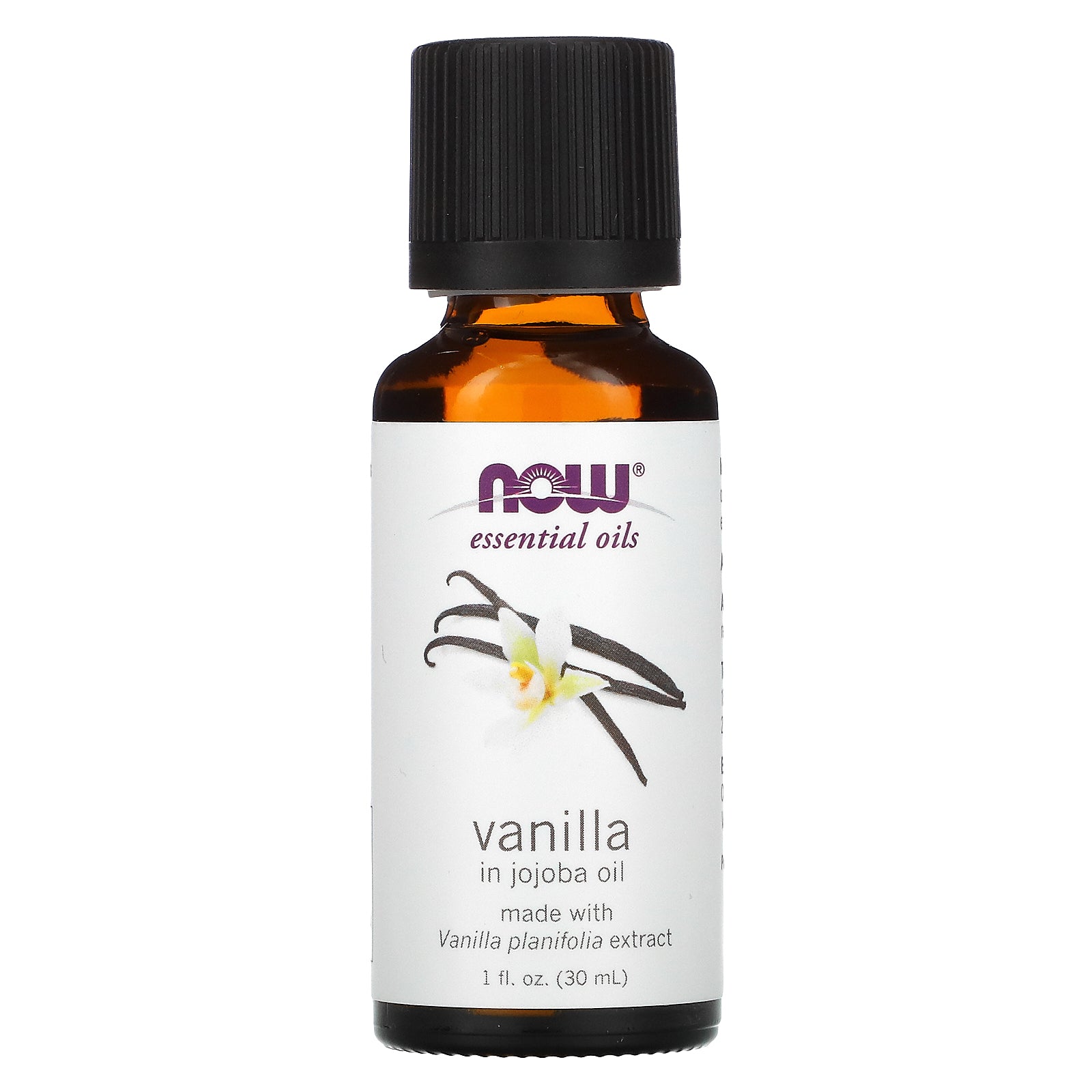 Now Foods, Essential Oils, Vanilla in Jojoba Oil, 1 fl oz (30 ml)