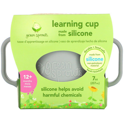 Green Sprouts, Learning Cup, 12+ Months, Gray, 1 Cup, 7oz (207 ml)