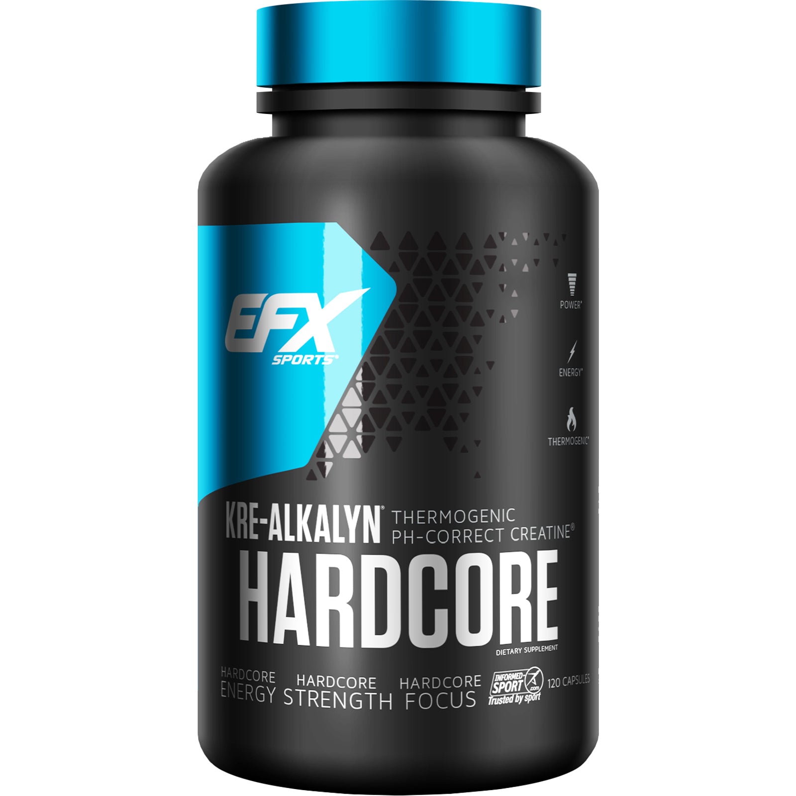 EFX Sports, Kre-Alkalyn Hardcore, 120 Capsules