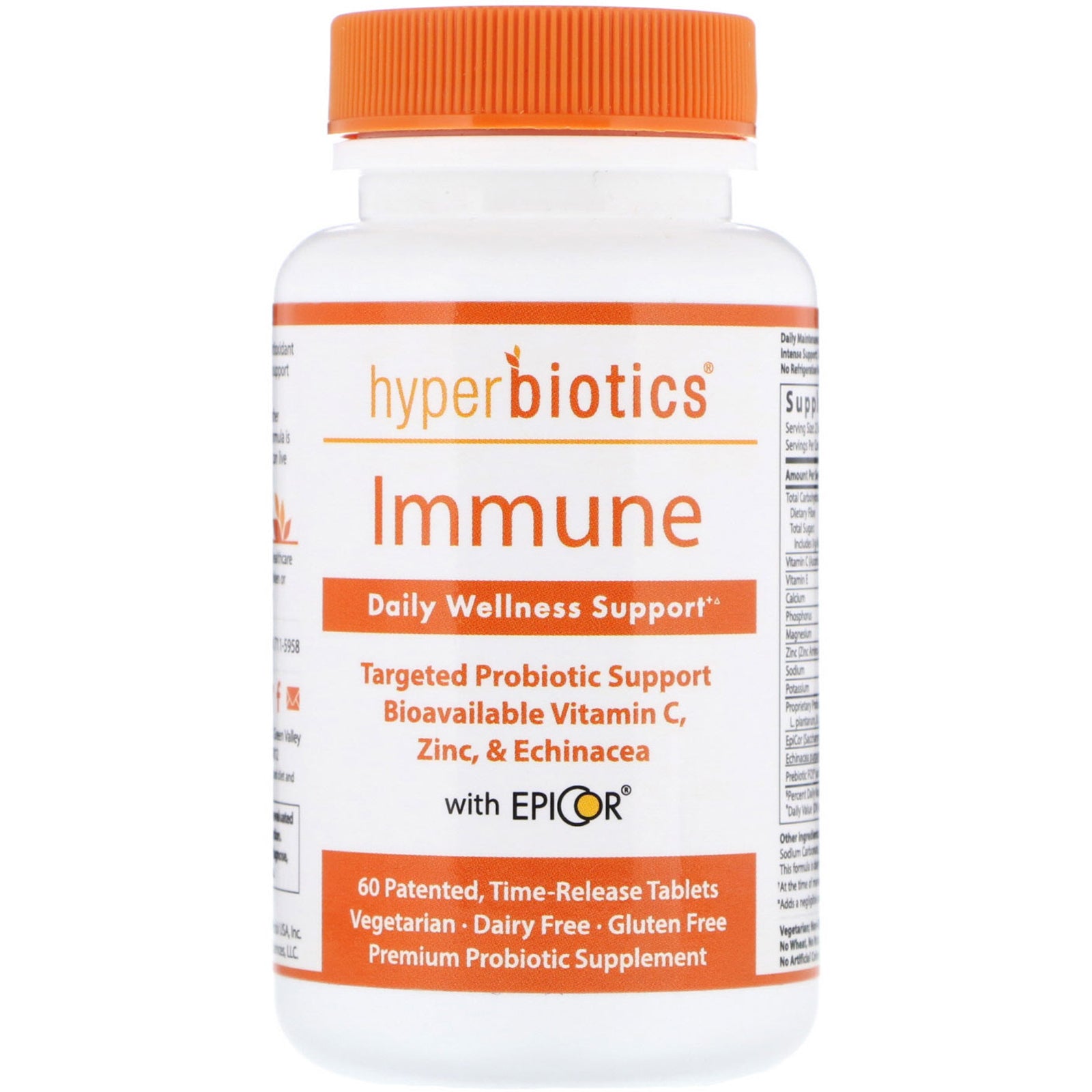 Hyperbiotics, Immune, Daily Wellness Support, 60 Time-Release Tablets