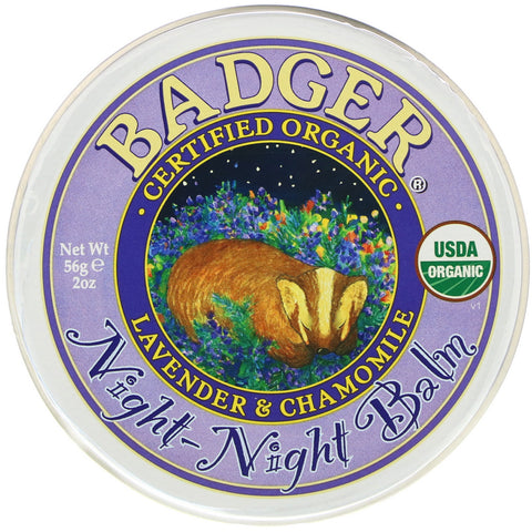 Badger Company, Organic, Night-Night Balm, Lavender & Chamomile, 2 oz (56 g)