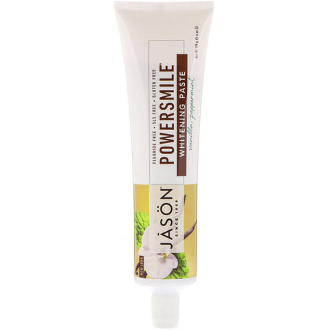 Jason Natural, Powersmile, Antiplaque & Whitening Toothpaste, Vanilla PowerMint, 6 oz (170 g)