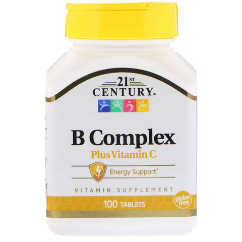 21st Century, B Complex Plus Vitamin C, 100 Tablets