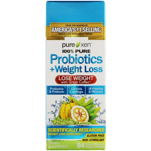 Purely Inspired, Probiotics + Weight Loss, 84 Easy-to-Swallow Veggie Capsules