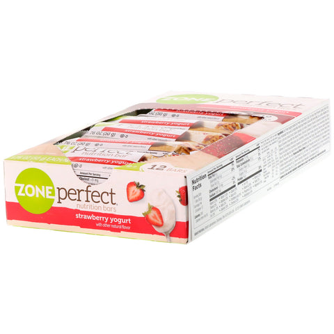 ZonePerfect, Nutrition Bars, Strawberry Yogurt, 12 Bars, 1.76 oz (50 g) Each