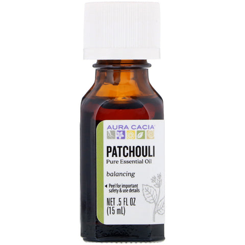 Aura Cacia, Pure Essential Oil, Patchouli, .5 fl oz (15 ml)