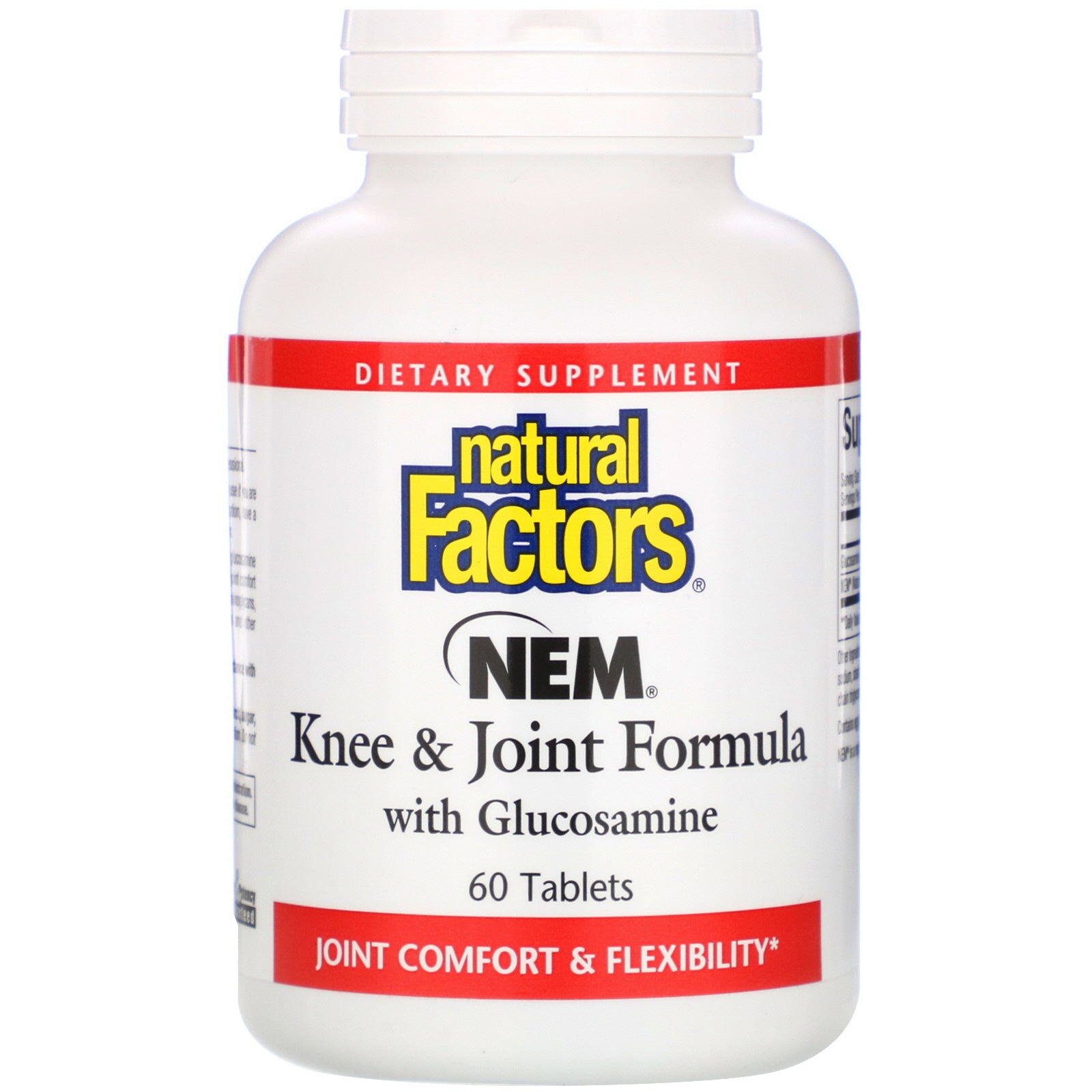 Natural Factors, NEM Knee & Joint Formula with Glucosamine, 60 Tablets