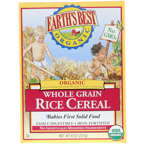 Earth's Best, Organic, Whole Grain Rice Cereal, 8 oz (227 g)