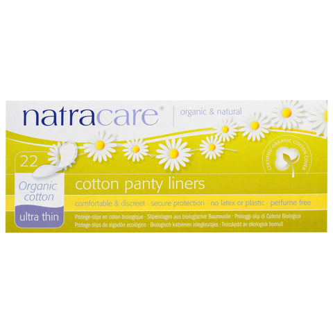 Natracare, Cotton Panty Liners, Ultra Thin, Organic Cotton, 22 Panty Liners