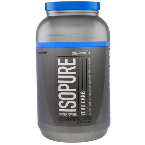 Isopure, Zero Carb, Protein Powder, Creamy Vanilla, 3 lbs (1.36 kg)