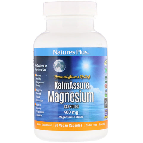 Nature's Plus, Kalmassure, Magnesium, 400 mg, 90 Vegan Capsules