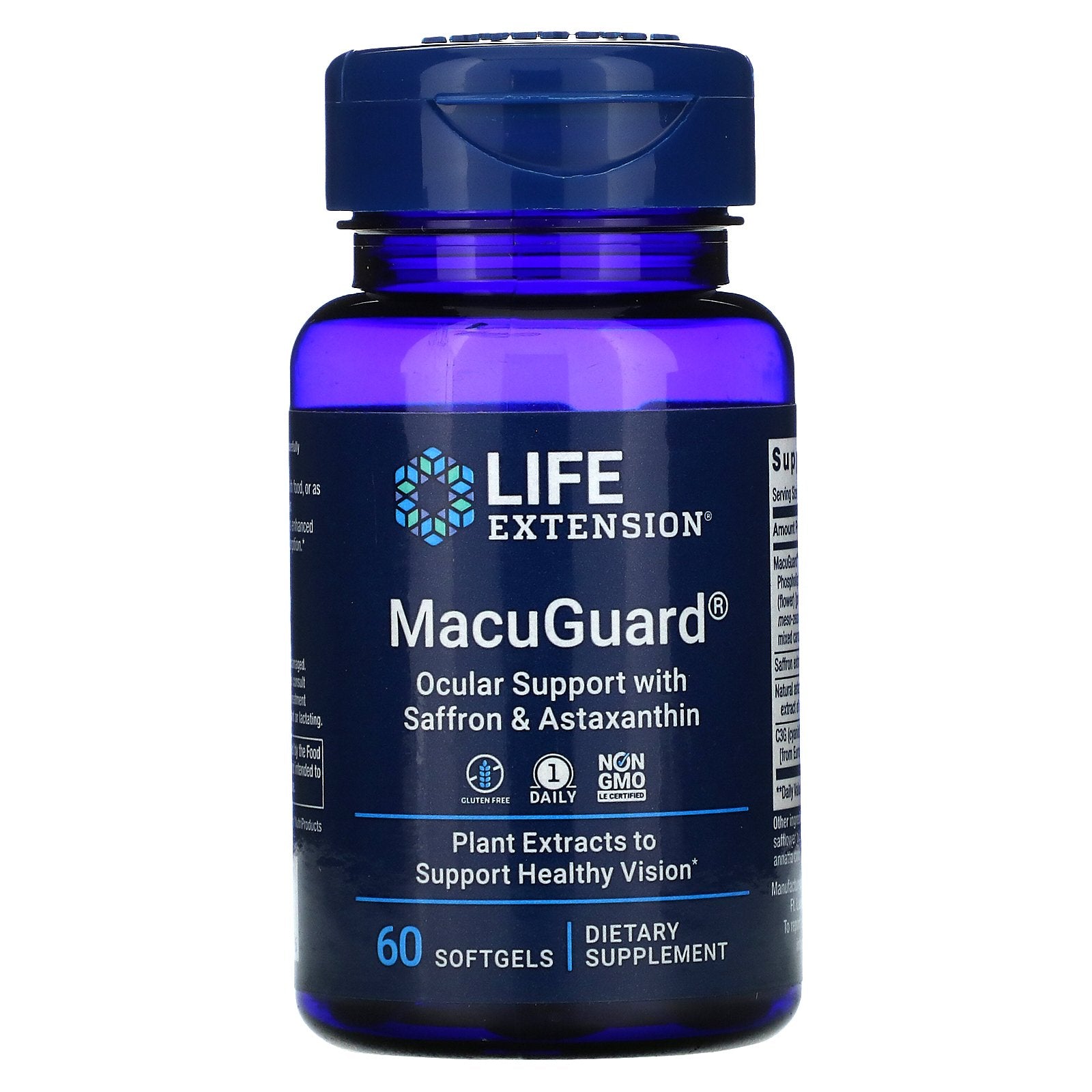 Life Extension, MacuGuard, Ocular Support with Saffron & Astaxanthin, 60 Softgels