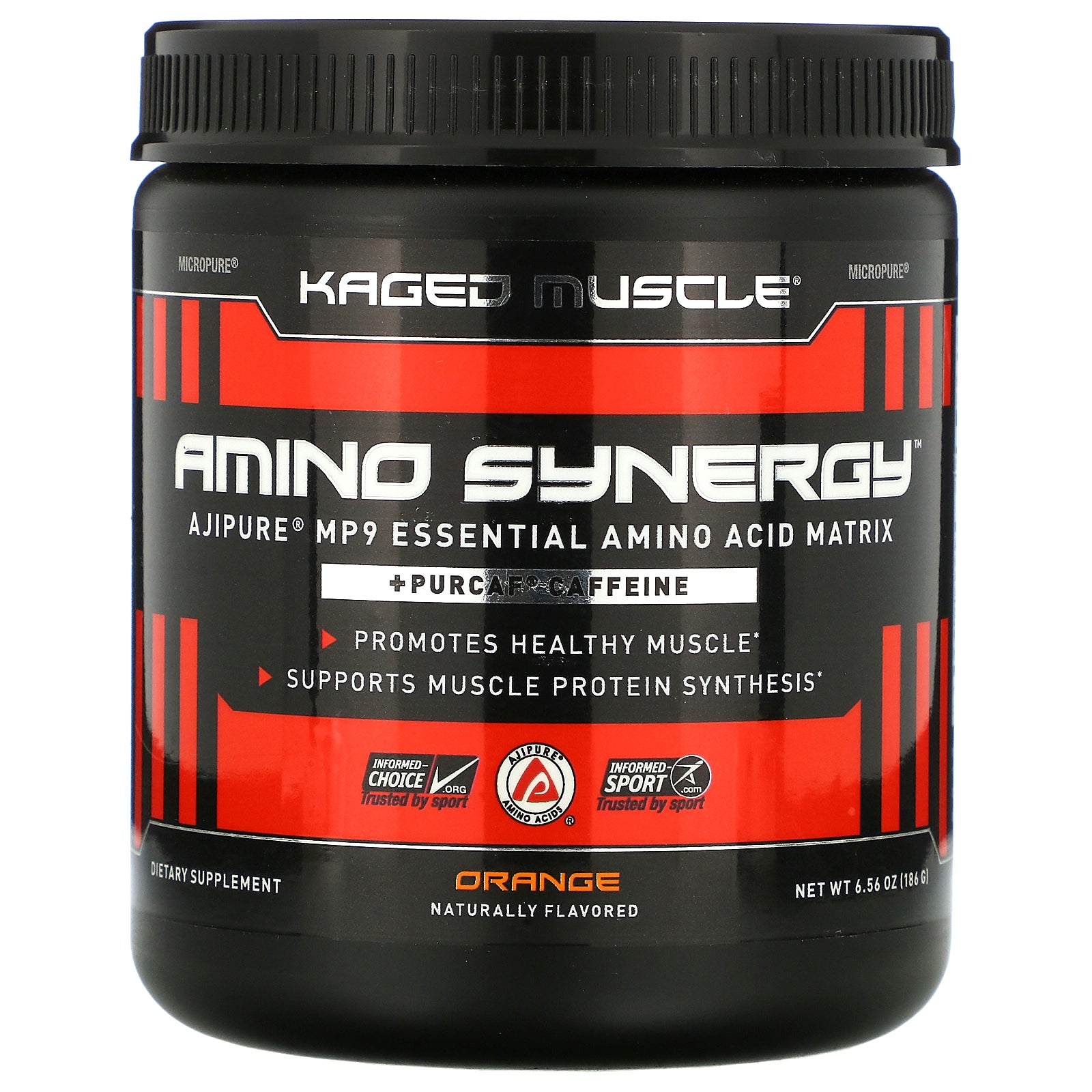 Kaged Muscle, Amino Synergy, Orange, 6.56 oz (186 g)