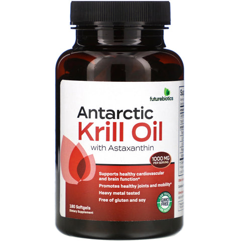 FutureBiotics, Antarctic Krill Oil with Astaxanthin, 1,000 mg, 180 Softgels