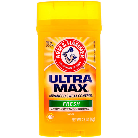 Arm & Hammer, UltraMax, Solid Antiperspirant Deodorant, for Men, Fresh, 2.6 oz (73 g)