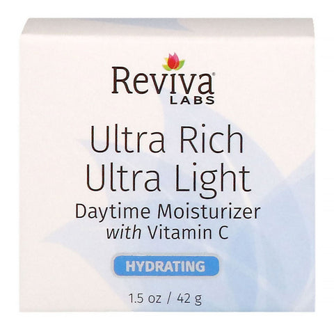 Reviva Labs, Ultra Rich Ultra Light Daytime Moisturizer with Vitamin C, 1.5 oz (42 g)