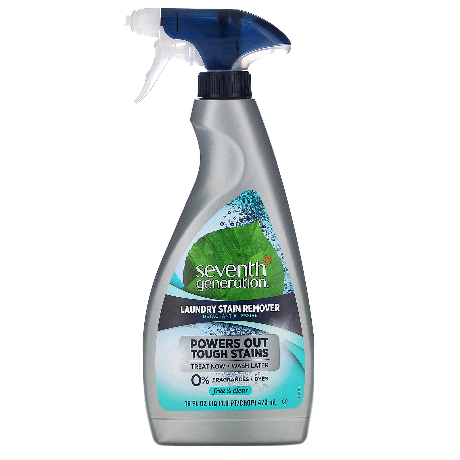 Seventh Generation, Laundry Stain Remover Spray, Free & Clear, 16 fl oz (473 ml)