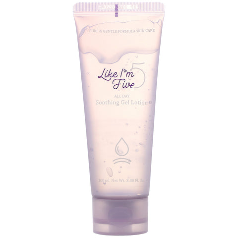 Like I'm Five, All Day Soothing Gel Lotion, 3.38 fl oz (100 ml)