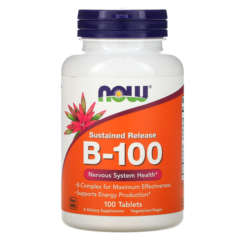 Now Foods, Sustained Release B-100, 100 Tablets