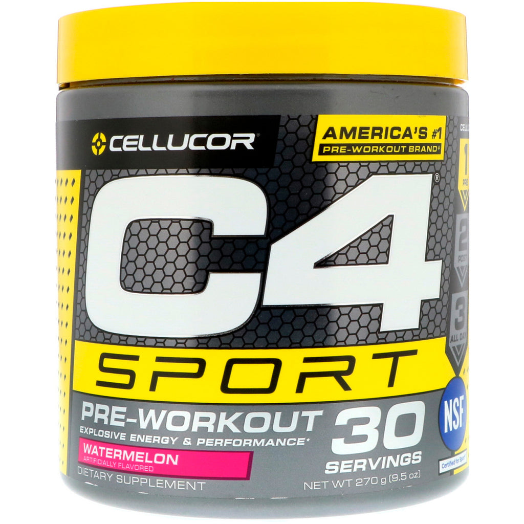 Cellucor, C4 Sport, Pre-Workout, Watermelon, 9.5 oz (270 g)