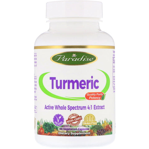 Paradise Herbs, Turmeric, 90 Vegetarian Capsules