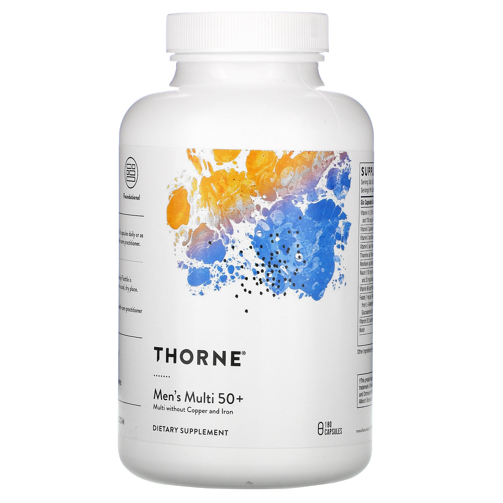 Thorne Research, Men's Multi 50+, 180 Capsules