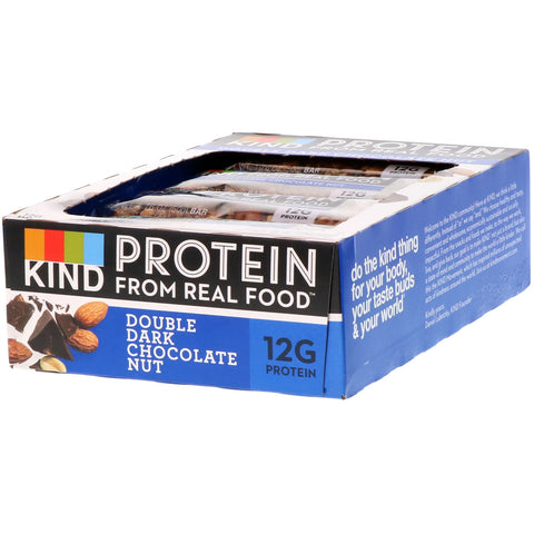 KIND Bars, Protein Bars, Double Dark Chocolate Nut, 12 Bars, 1.76 oz (50 g) Each