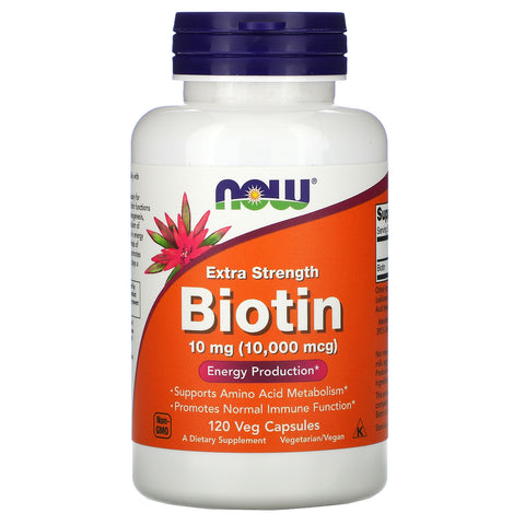 Now Foods, Biotin, 10,000 mcg, 120 Veg Capsules