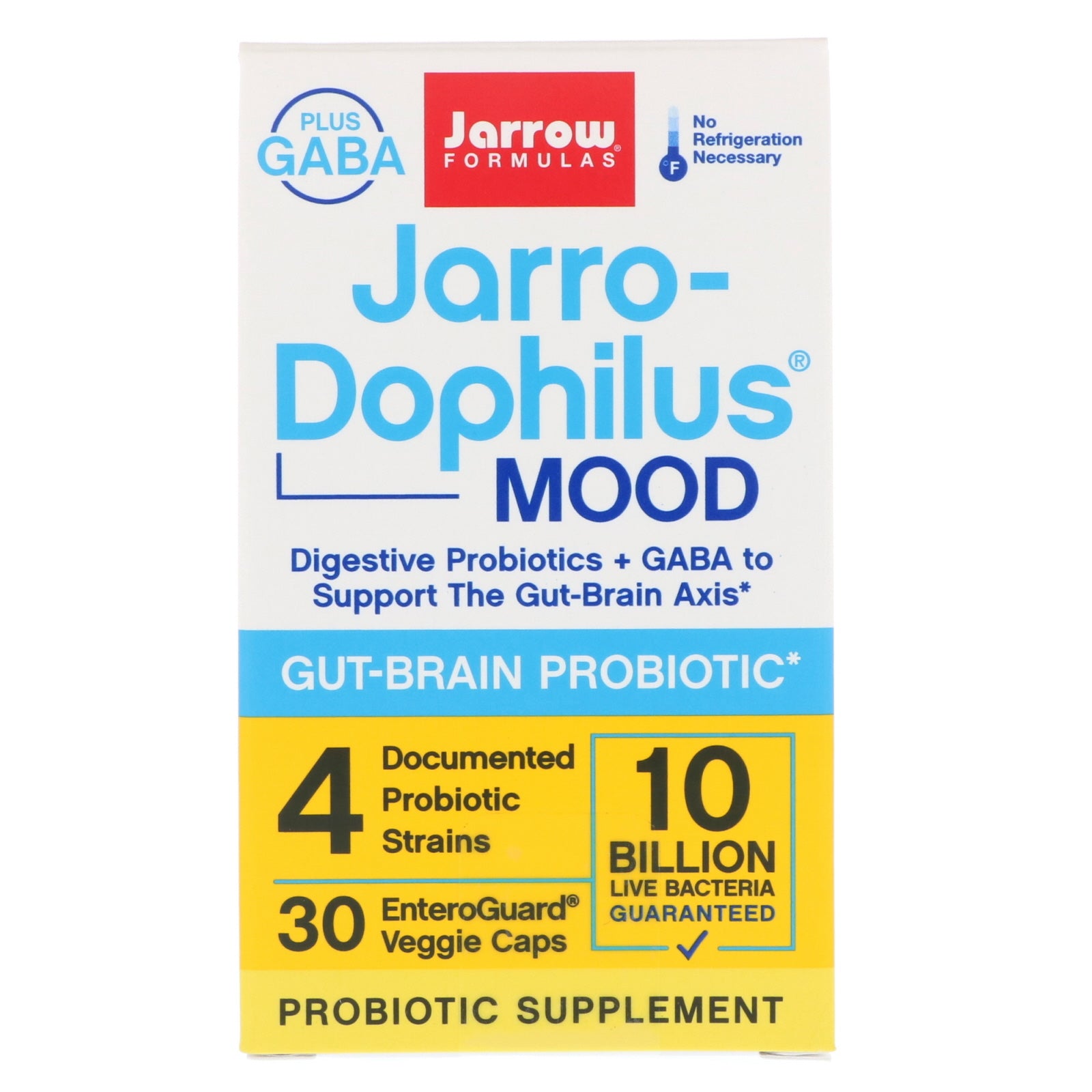 Jarrow Formulas, Jarro-Dophilus Mood, 10 Billion, 30 EnteroGuard Veggie Caps