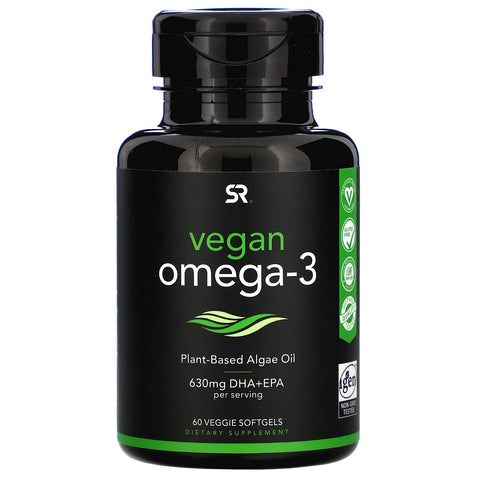 Sports Research, Vegan Omega-3, 60 Veggie Softgels