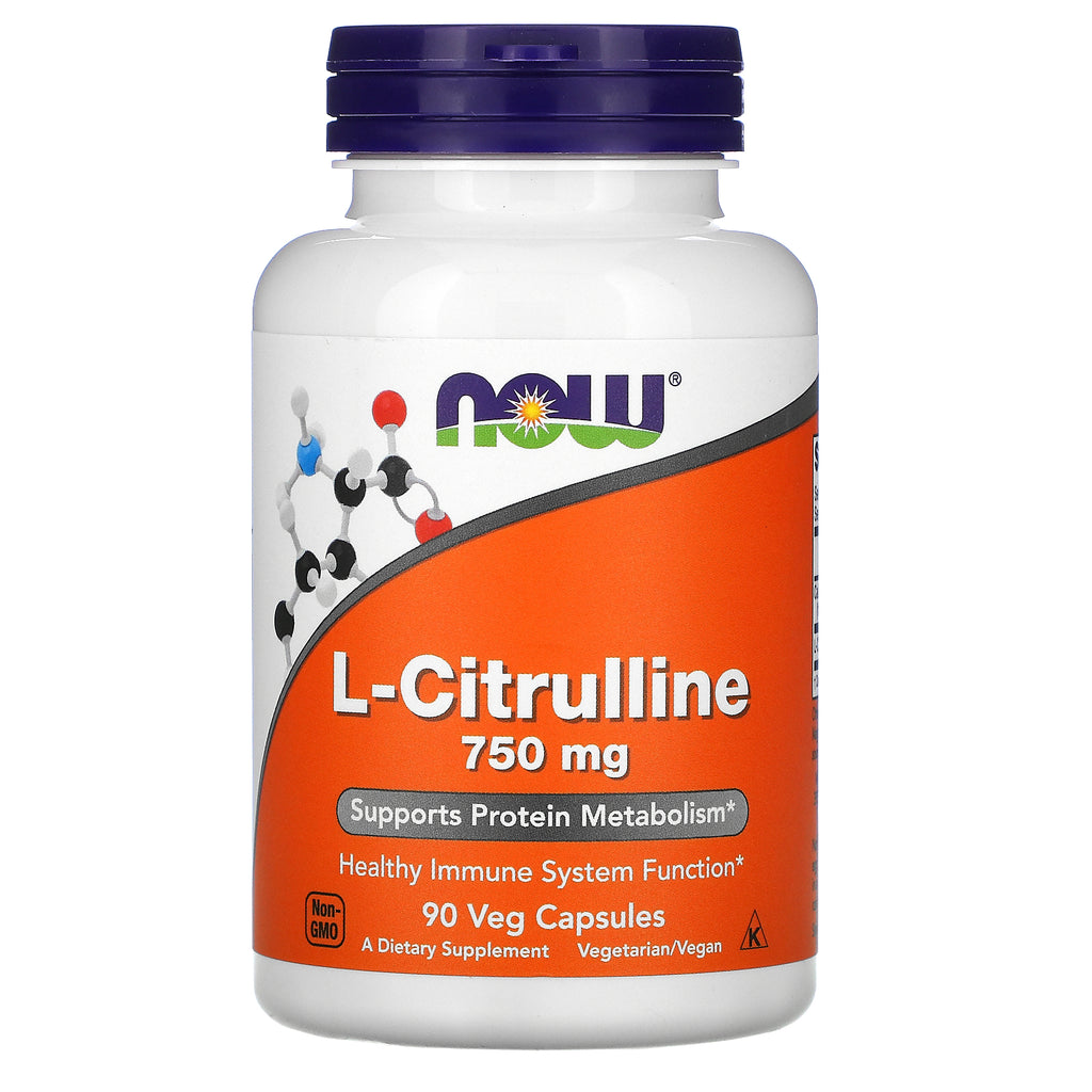 Now Foods, L-Citrulline, 750 mg, 90 Veg Capsules