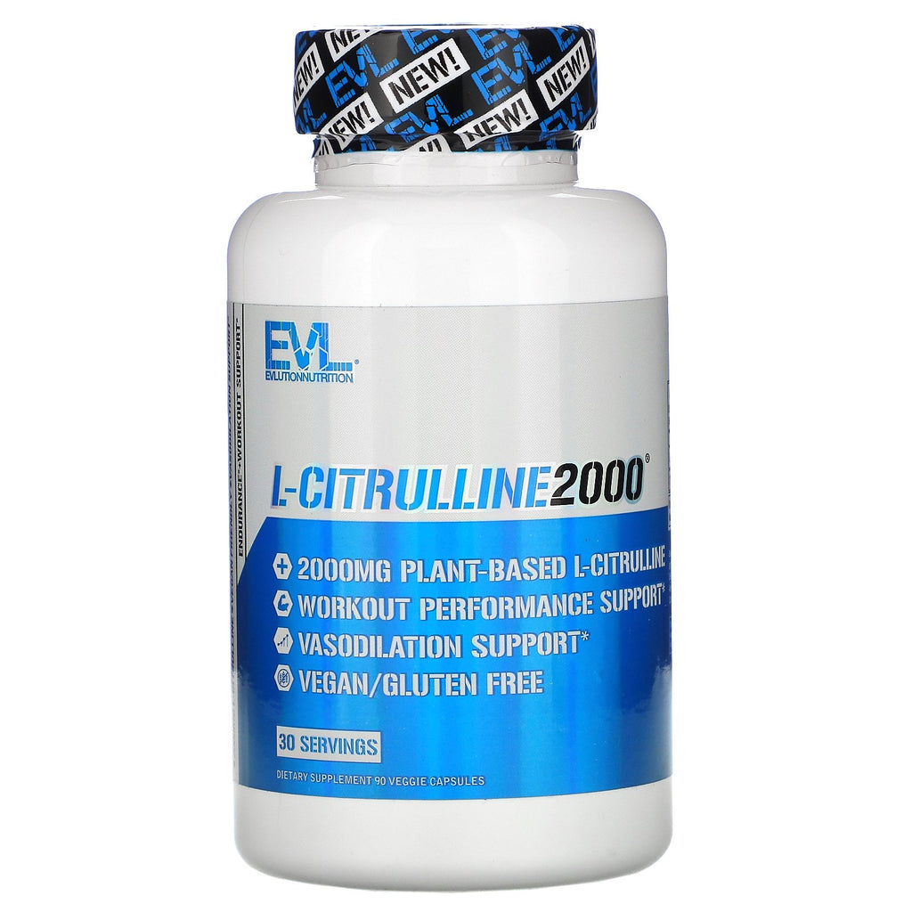 EVLution Nutrition, L-Citrulline2000, 2,000 mg, 90 Veggie Capsules