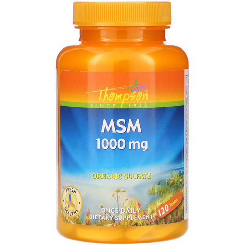 Thompson, MSM, 1,000 mg, 120 Tablets