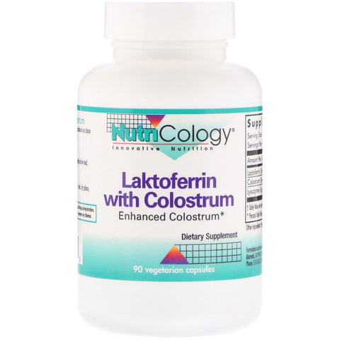 Nutricology, Laktoferrin with Colostrum, 90 Vegetarian Capsules