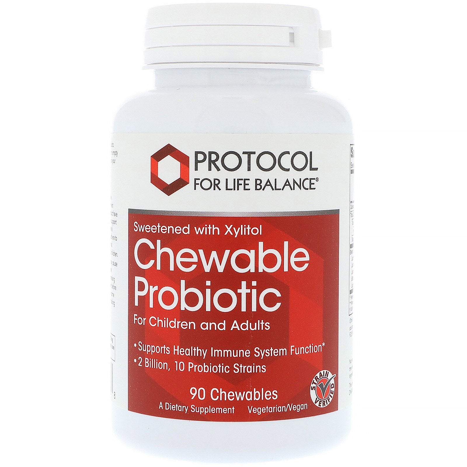 Protocol for Life Balance, Chewable Probiotic, For Children and Adults, 90 Chewables